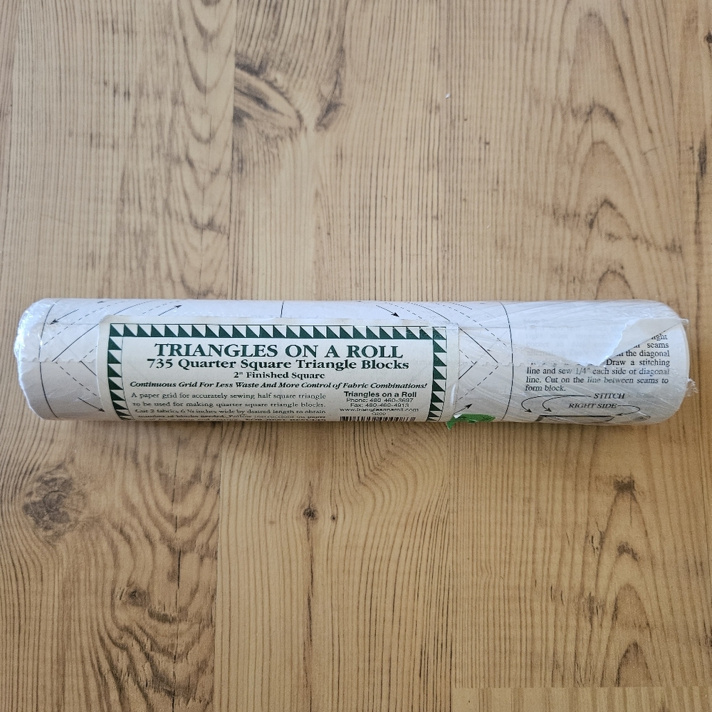 Quilting Paper Triangles On a Roll